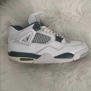 Jordan White and Gray Men's Sneakers